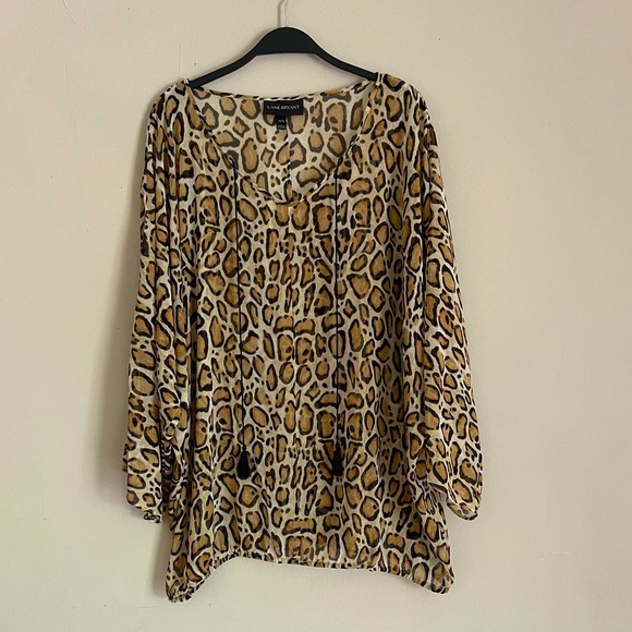 Lane Bryant Tops - Lane Bryant Leopard Print Top Size 14/16